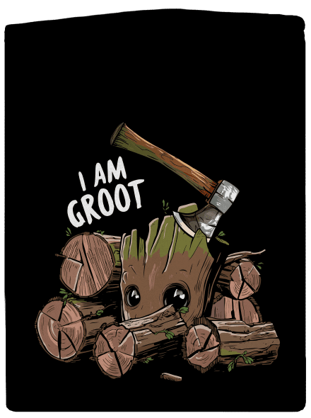 I Am Groot dámská mikina na zip Black