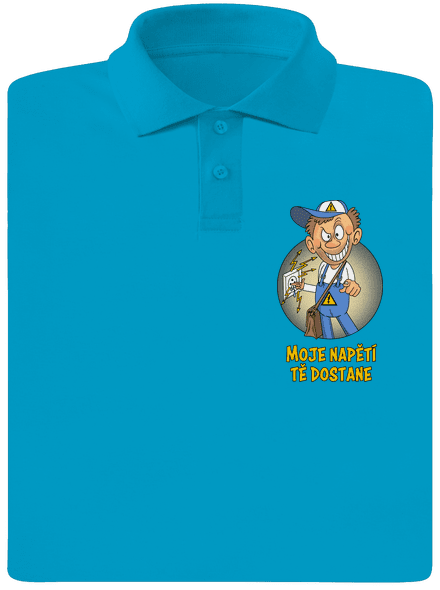 Moje napětí pánská polokošile Blue Atol