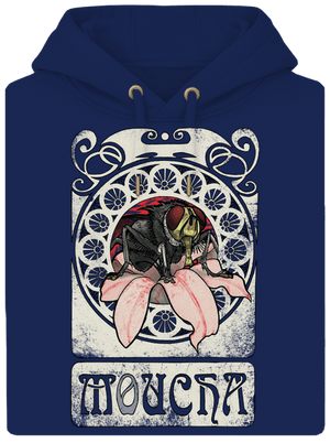 Moucha unisex mikina premium Navy