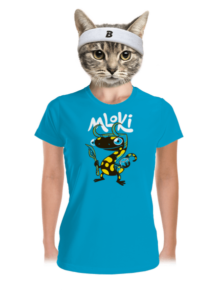 mLoki dámské sportovní tričko Blue Atol