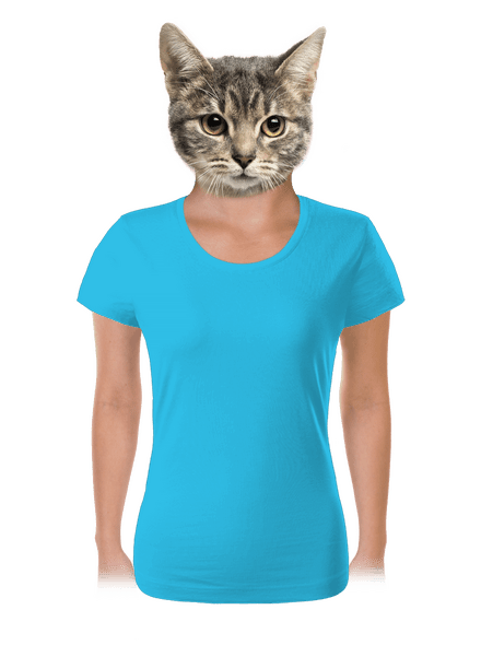 Bez potisku dámské tričko Blue Atol