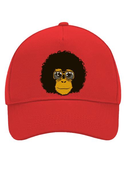 Retro opičák kšiltovka baseballka Classic Red