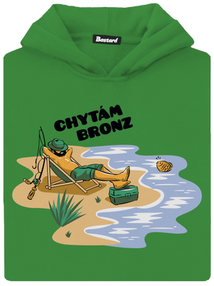 Chytám bronz dětská mikina klokanka Kelly Green AWD