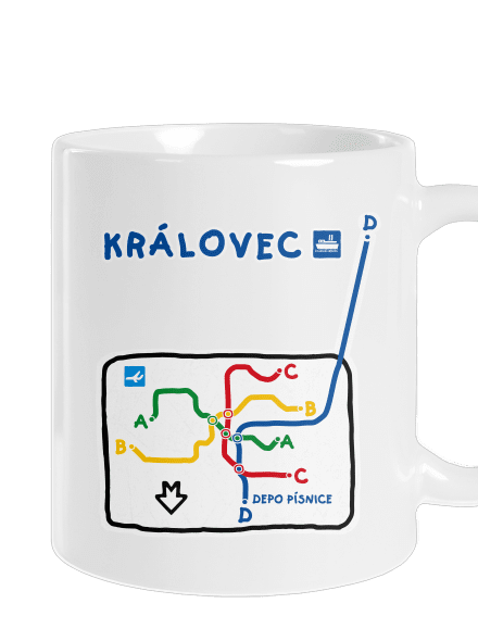 Metro Královec klasický hrnek White