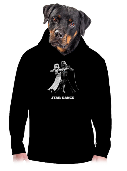 Star dance pánská mikina klokanka Black