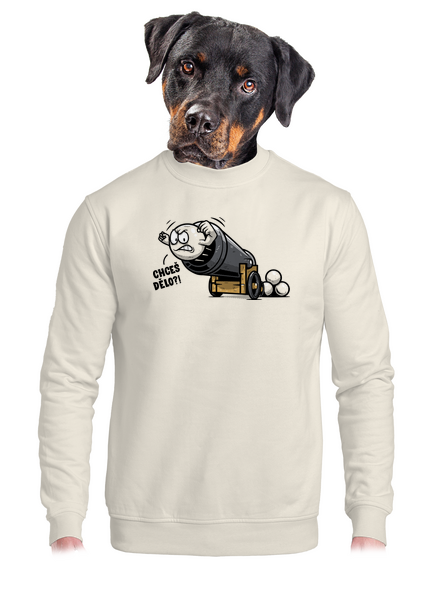 Chceš dělo? unisex mikina bez kapuce Off White