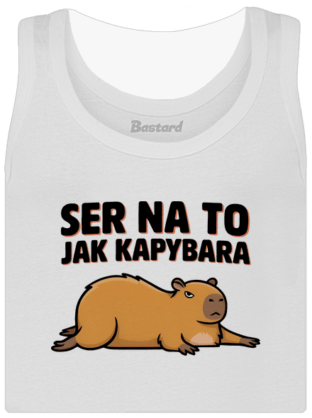 Jak kapybara dámské tílko klasické White