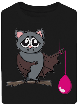 Netopýr unisex tričko oversized Black