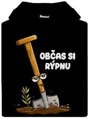 Občas si rýpnu pánská mikina klokanka Black