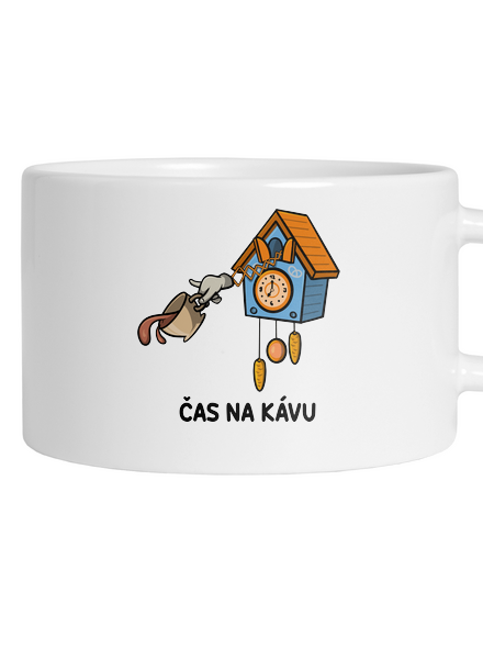 Čas na kávu hrnek makronka White