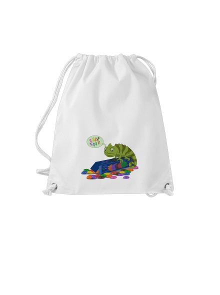 Zmatený chameleon vak White