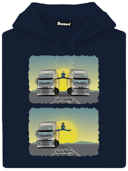 Chuck & Truck pánská mikina klokanka Navy