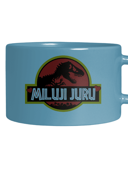 Miluji Juru hrnek makronka Blue Macaron