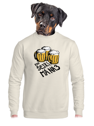 Kdo šetří, má na tři unisex mikina bez kapuce Off White