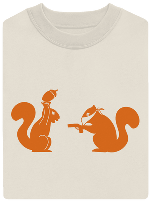 Veverky unisex mikina bez kapuce Off White