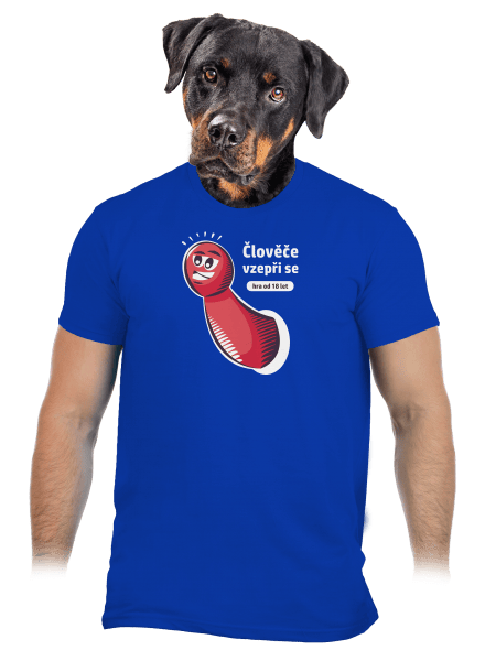 Člověče vzepři se pánské tričko Royal Blue