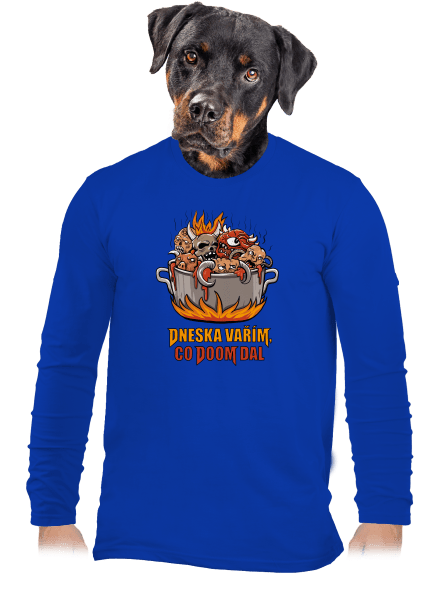 Co Doom dal pánské dlouhý rukáv Royal Blue