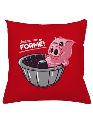 Ve formě polštář Red