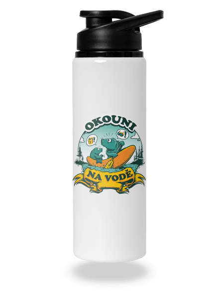 Okouni na vodě lahev na vodu White