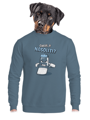 unisex mikina bez kapuce