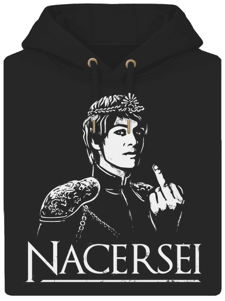 Nacersei unisex mikina premium Dark Black