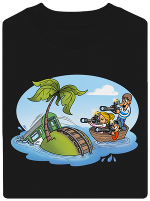 Ostrov železnice unisex mikina bez kapuce Black