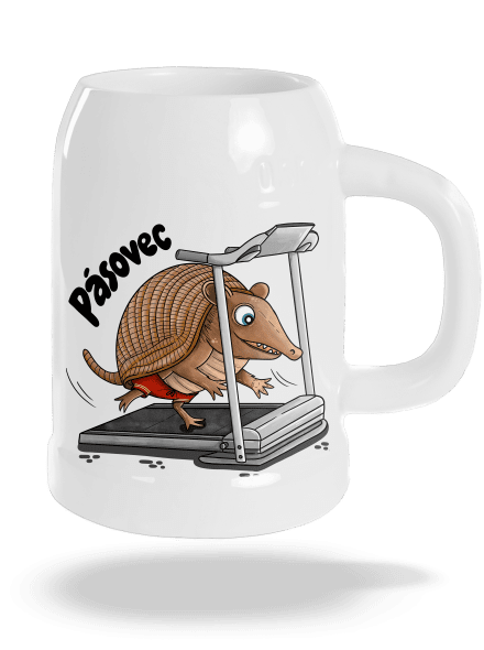 Pásovec půllitr White