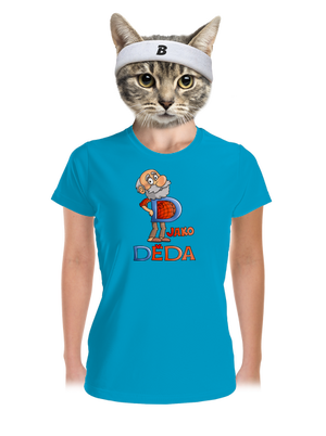 D jako děda dámské sportovní tričko Blue Atol