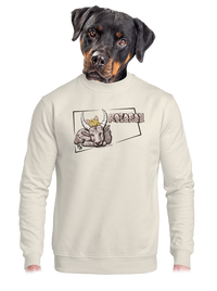 unisex mikina bez kapuce