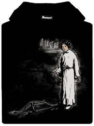 Luke a Leia pánská mikina klokanka Black