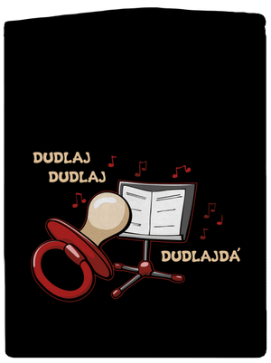 Dudlajdá pánská mikina na zip Black