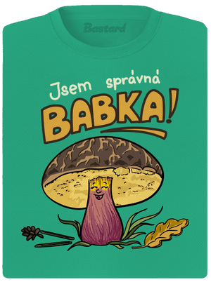 Babka a hříbeček dámské sportovní tričko Mint Mal