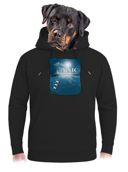 Tit a nic unisex mikina premium Dark Black