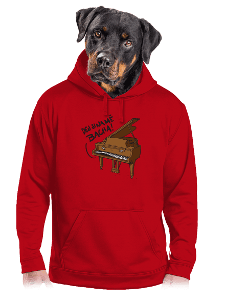 Dej si bacha pánská mikina klokanka Red