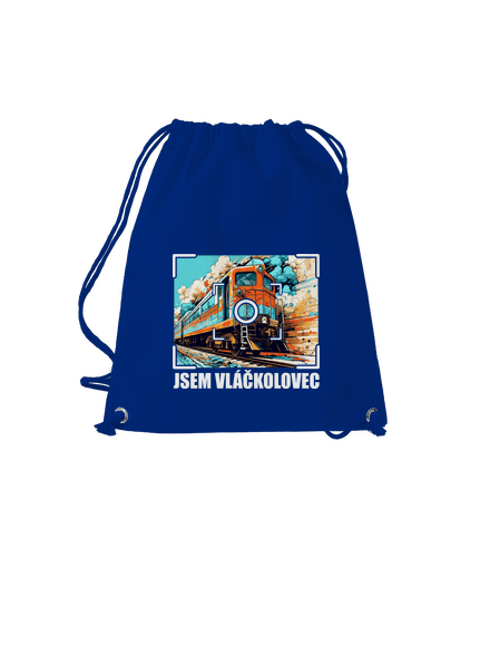 Jsem vláčkolovec vak Royal Blue Mal