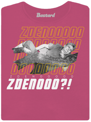 B18: Bába pod kořenem dámské tričko s lemem Magenta