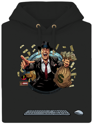 B17: Mafia unisex mikina premium Dark Black