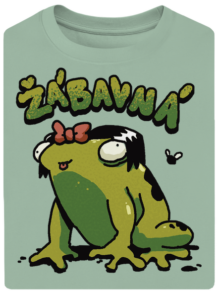 Žábavní unisex tričko oversized Sage