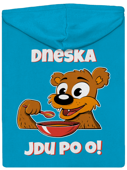 Dneska jdu po o dámská mikina na zip Blue Atol