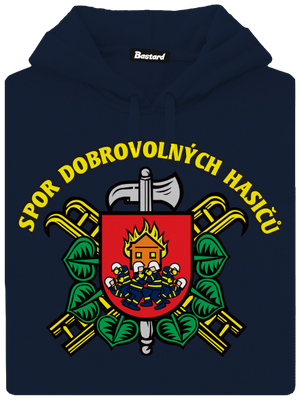 Spor dobrovolných hasičů pánská mikina klokanka Navy