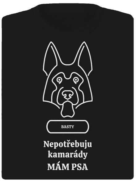 Nemůžu, mám psa dámské sportovní tričko Black