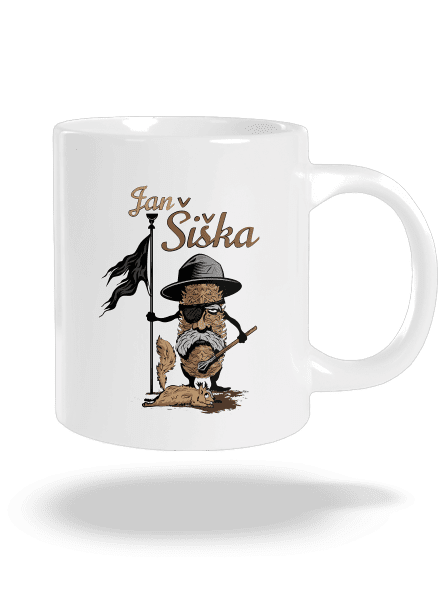 Jan Šiška velký hrnek White