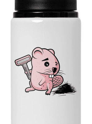 Bobřík odvahy lahev na vodu White