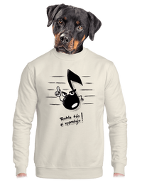 unisex mikina bez kapuce
