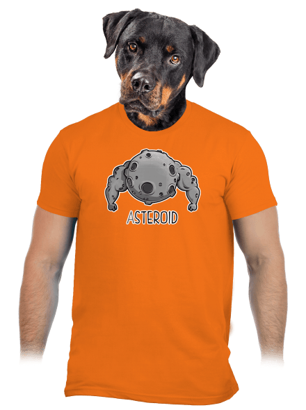 Asteroid pánské tričko Orange