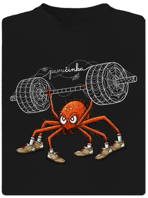 Pavučinka pánské sportovní tričko Black