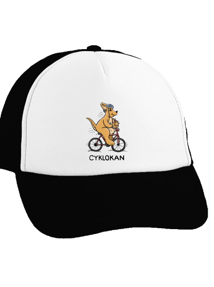Cyklokan kšiltovka truckerka Black cap