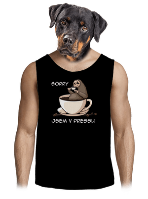 V pressu pánské tílko Black