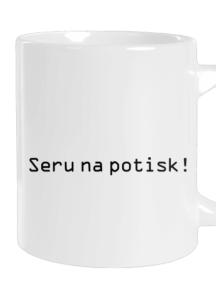 Seru na potisk velký hrnek White