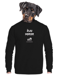 unisex mikina bez kapuce